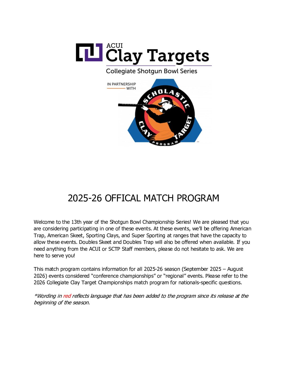 2025-26 Match Program