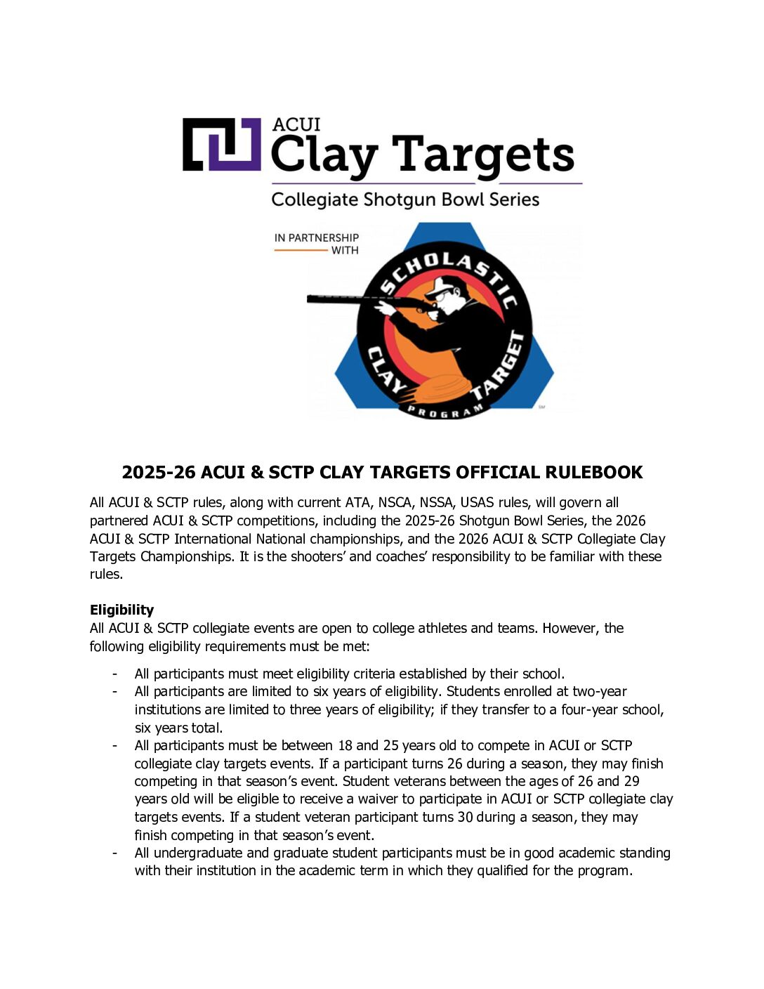 2025-26 Official Rulebook